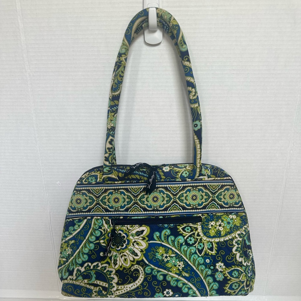 Vera Bradley Retired Pattern Rhythm And Blues Shoulder Bag Purse
